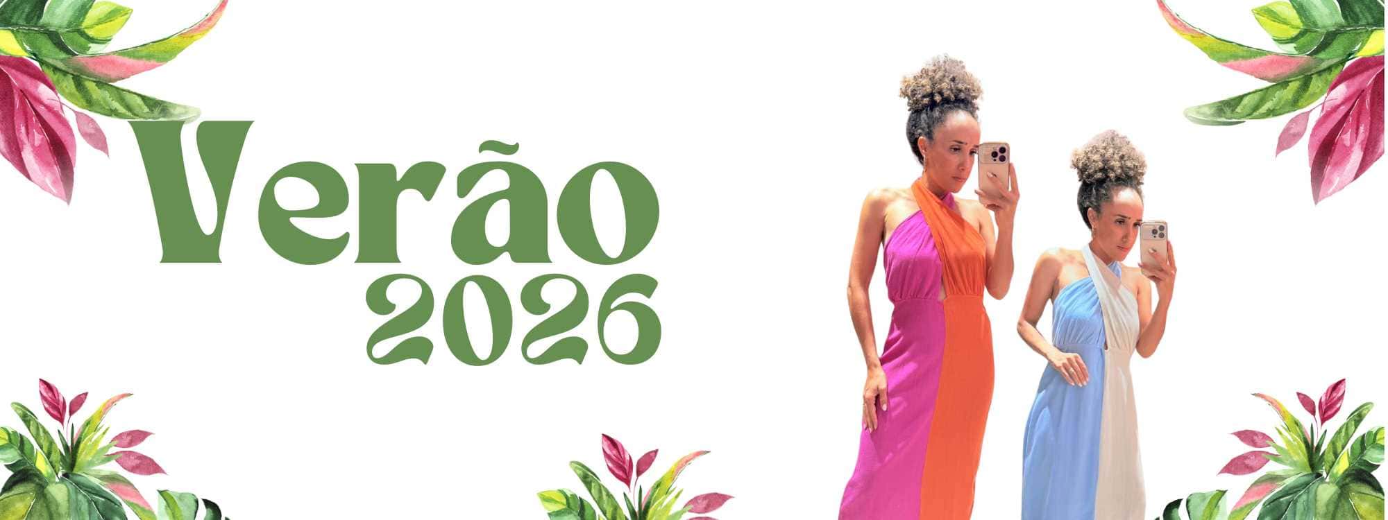 banner de site para coleção de moda tropical (2000 x 750 px)